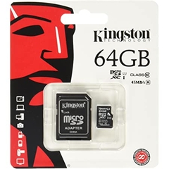 64GB micSDXC Canvas Select Plus 100R A1 C10 Card + ADP