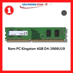Ram PC Kingston 4GB D4-2666U19 1Rx16 UDIMM (KVR26N19S6/4)