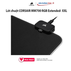 Lót chuột CORSAIR MM700 RGB Extended- XXL 360° ánh sáng RGB đế cao su chống trượt Bảo hành 24 tháng Chất liệu Vải