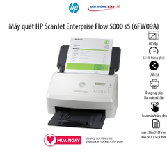 Máy quét HP ScanJet Enterprise Flow 5000 S5 (6FW09A). Máy scan đảo mặt tự động - CHÍNH HÃNG HP MỚI 100% - Vanphongstar