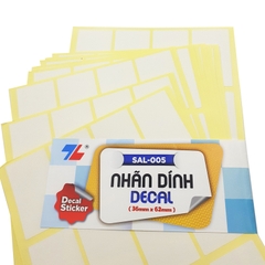 Nhãn dính decal SAL-005