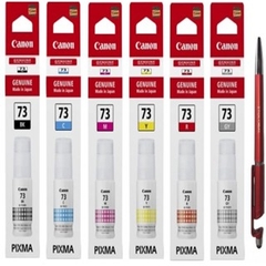 (Combo 6 màu)Bộ Mực In Canon GI-73 (6 màu) dùng cho Canon G570 G670 – In ảnh sắc nét, dễ đổ, không lem