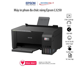 Máy in phun màu đa năng Wifi Epson L3250 khổ A4 - In màu wifi/ copy/ Scan ( Đã kèm mực chính hãng)
