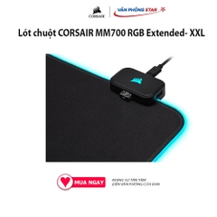 Lót chuột CORSAIR MM700 RGB Extended- XXL 360° ánh sáng RGB đế cao su chống trượt Bảo hành 24 tháng Chất liệu Vải