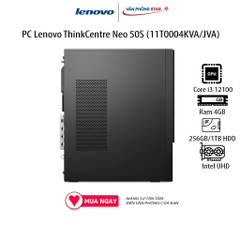 Máy tính để bàn Lenovo ThinkCentre neo 50s (11T0004JVA)/ Intel core i3-12100 (up to 4.3Ghz, 12MB)/ RAM 4GB/ 1TB HDD)