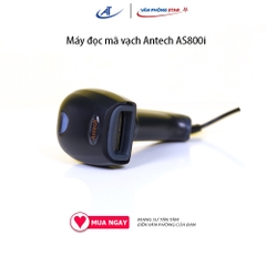 Máy quét mã vạch 1D Antech AS800i có dây Công nghệ đọc CCD Tốc độ 300 scan/s Kết nối USB Chất liệu nhựa cao cấp ABS+PC
