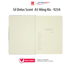 Sổ Delus Scent  A5 Hồng Hà 200 trang - 9234, giấy không nhòa, không thấm mực. Định lượng 80g/m2. Độ trắng: 76 -78%