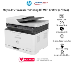 Máy in laser màu đa chức năng HP MFP 179fnw in, copy, scan, fax tốc độ 18 trang/phút cho doanh nghiệp