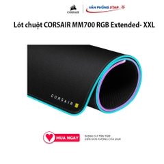 Lót chuột CORSAIR MM700 RGB Extended- XXL 360° ánh sáng RGB đế cao su chống trượt Bảo hành 24 tháng Chất liệu Vải