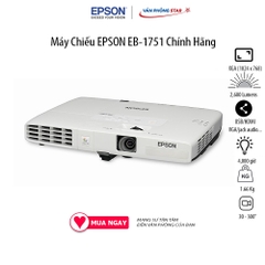Máy Chiếu EPSON EB-1751 Chính Hãng. Độ phân giải 1024 x 768. Cường độ sáng 2,600 Lumens. Vùng chiếu 30 - 300