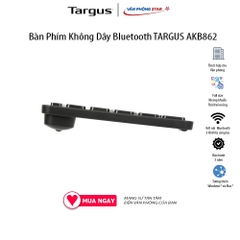 Bàn phím không DâyTargus Multi device Compact Bluetooth AKB862AP full size. Thiết kế mỏng đẹp kháng khuẩn