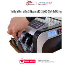 Máy Đếm Tiền Thông Minh Phát Hiện Tiền Siêu Giả Silicon MC-3600 tốc độ đếm 1000 tờ/phút, Phát hiện tiền giả thường