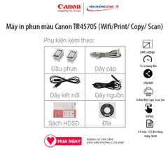 Máy in phun màu Canon TR4570S đa chức năng Wifi