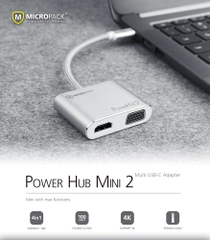 Thiết bị mở rộng cổng kết nối Micropack USB C to 4 Ports VGA Adapter MDC-4V