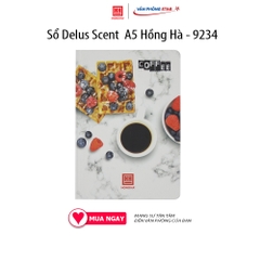 Sổ Delus Scent  A5 Hồng Hà 200 trang - 9234, giấy không nhòa, không thấm mực. Định lượng 80g/m2. Độ trắng: 76 -78%