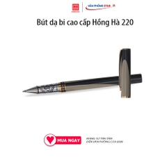 Bút dạ bi cao cấp Hồng Hà 220 - Bút ký quà tặng - 9012, Màu mực Mực xanh - Kích thước nét viết 0.8mm, thiết kế hợp kim