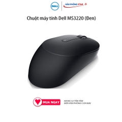 Chuột máy tính Dell MS3220, Kết nối USB 2.0, Độ phân giải 3200DPI, cảm biến Laser, siêu nhẹ