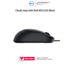 Chuột máy tính Dell MS3220, Kết nối USB 2.0, Độ phân giải 3200DPI, cảm biến Laser, siêu nhẹ