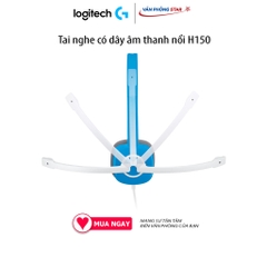 Tai nghe Logitech Stereo Headset H150 có mic, kết nối 2 giắc cắm 3.5mm, chống ồn, đệm tại nghe êm ái, âm thanh nổi