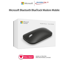 Chuột máy tính không dây Microsoft Bluetooth BlueTrack Modern Mobile, Kết nối Bluetooth, cảm biến Optical