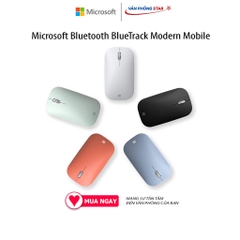 Chuột máy tính không dây Microsoft Bluetooth BlueTrack Modern Mobile, Kết nối Bluetooth, cảm biến Optical