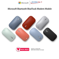 Chuột máy tính không dây Microsoft Bluetooth BlueTrack Modern Mobile, Kết nối Bluetooth, cảm biến Optical