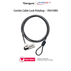 Khóa Laptop TARGUS DEFCON Resettable T-Lock Combo Cable Lock Polybag – PA410BX. Mật mã 4 chữ số. Bảo hành chính hãng