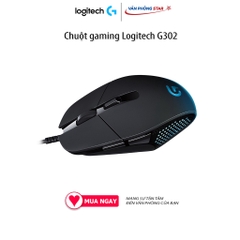 Chuột gaming Logitech G302 kết nối USB 2.0, độ phân giải (CPI/DPI) 4000DPI, dạng cảm biến Optical, phản hồi 1ms