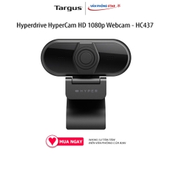 Hyperdrive HyperCam HD 1080p Webcam - HC437, độ phân giải full HD 1080p 30 fps, Xoay góc 180, Microphone đôi, chính hãng
