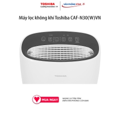 Máy lọc không khí Toshiba CAF-N30(W)VN lọc bụi mịn PM 2.5 lên đến 95% và 99.9% vi khuẩn. Diện tích phù hợp Từ 21 - 36 m2