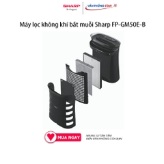 Máy lọc không khí bắt muỗi Sharp FP-GM50E-B Lọc 99.97% bụi mịn PM 2.5, Inverter tiết kiệm điện, phòng từ 35 - 40m2