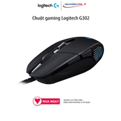 Chuột gaming Logitech G302 kết nối USB 2.0, độ phân giải (CPI/DPI) 4000DPI, dạng cảm biến Optical, phản hồi 1ms