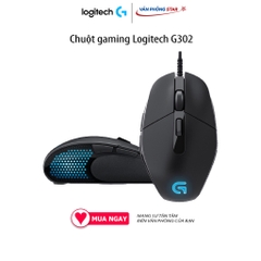 Chuột gaming Logitech G302 kết nối USB 2.0, độ phân giải (CPI/DPI) 4000DPI, dạng cảm biến Optical, phản hồi 1ms