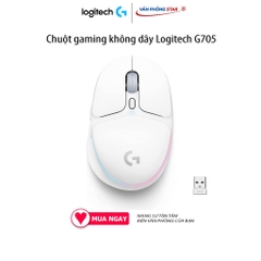 Chuột Logitech G705 Aurora Wireless đèn LED RGB, kết nối không dây LightSpeed, Bluetooth, có dây, Cảm biến quang 8200dpi