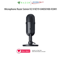 Micro thu âm RAZER Seiren V2 X - USB Microphone - RZ19-04050100-R3M1, giảm tiếng ồn, độ nhạy cao, USB A, C, giắc 3.5mm