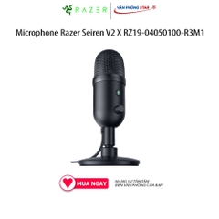 Micro thu âm RAZER Seiren V2 X - USB Microphone - RZ19-04050100-R3M1, giảm tiếng ồn, độ nhạy cao, USB A, C, giắc 3.5mm