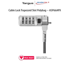 Khóa Laptop TARGUS DEFCON Resettable TrapEZoid Combo Cable Lock Trapezoid Slot Polybag – ASP66APX