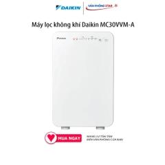 Máy lọc không khí Daikin MC30VVM-A Phin lọc tĩnh điện HEPA) 3 cấp, cảm biến PM2.5, Diện tích phù hợp 21.5m2
