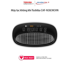 Máy lọc không khí Toshiba CAF-N30(W)VN lọc bụi mịn PM 2.5 lên đến 95% và 99.9% vi khuẩn. Diện tích phù hợp Từ 21 - 36 m2