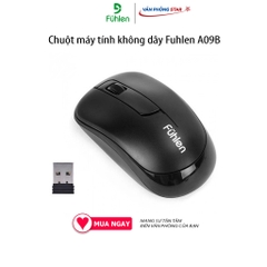 Chuột máy tính không dây Fuhlen A09B độ phân giải  1000 DPI, tương thích PC, latop có cổng USB