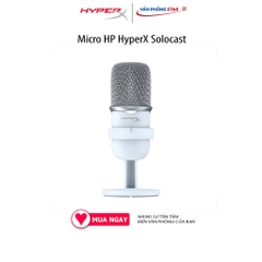 Micro HP HyperX Solocast Cảm biến chạm bật tắt Tương thích: PC, PS5, PS4, Mac