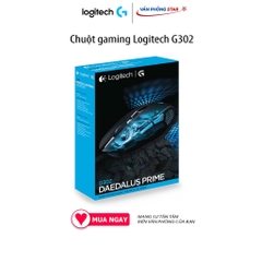 Chuột gaming Logitech G302 kết nối USB 2.0, độ phân giải (CPI/DPI) 4000DPI, dạng cảm biến Optical, phản hồi 1ms