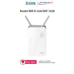 Router Wifi D-Link DAP-1620, Chuẩn kết nối 802.11 a/b/g/n/ac, cổng kết nối 1x LAN Gigabit, 2x ngoài ăng ten, 5.0GHz