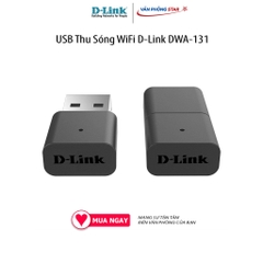 USB Thu Sóng WiFi D-Link DWA-131 kết nối không dây IEEE 802.11n, IEEE 802.11g Cổng kết nối 1x USB 2.0
