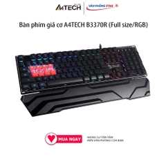 Bàn phím giả cơ A4TECH B3370R (Full size/RGB), Kết nối USB 2.0, Kích thước Full size,  tốc độ phản hồi chỉ có 0.2ms