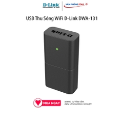 USB Thu Sóng WiFi D-Link DWA-131 kết nối không dây IEEE 802.11n, IEEE 802.11g Cổng kết nối 1x USB 2.0