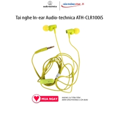 Tai nghe In-ear Audio-technica ATH-CLR100iS. Kết nối 3.5 mm âm thanh sống động dây silicon chống rối