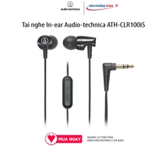 Tai nghe In-ear Audio-technica ATH-CLR100iS. Kết nối 3.5 mm âm thanh sống động dây silicon chống rối
