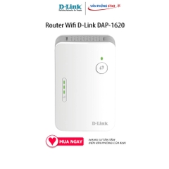 Router Wifi D-Link DAP-1620, Chuẩn kết nối 802.11 a/b/g/n/ac, cổng kết nối 1x LAN Gigabit, 2x ngoài ăng ten, 5.0GHz