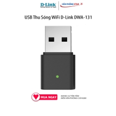 USB Thu Sóng WiFi D-Link DWA-131 kết nối không dây IEEE 802.11n, IEEE 802.11g Cổng kết nối 1x USB 2.0
